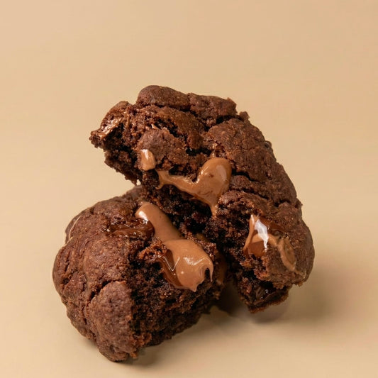 Gooey Double Chocolate Cookie Indulgent Dessert UK