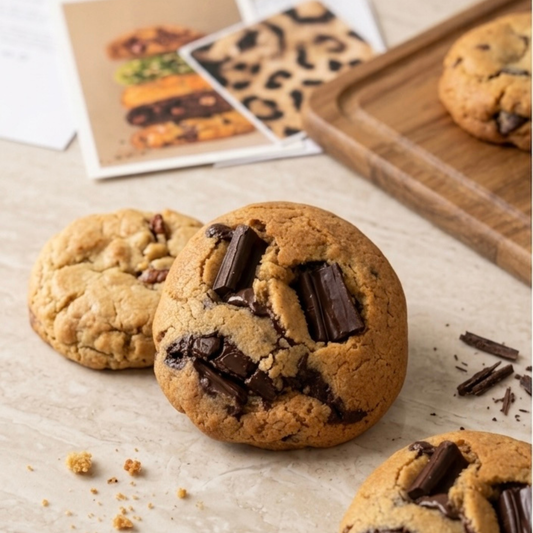 Chai Spice Dark Chocolate Chunks Cookies